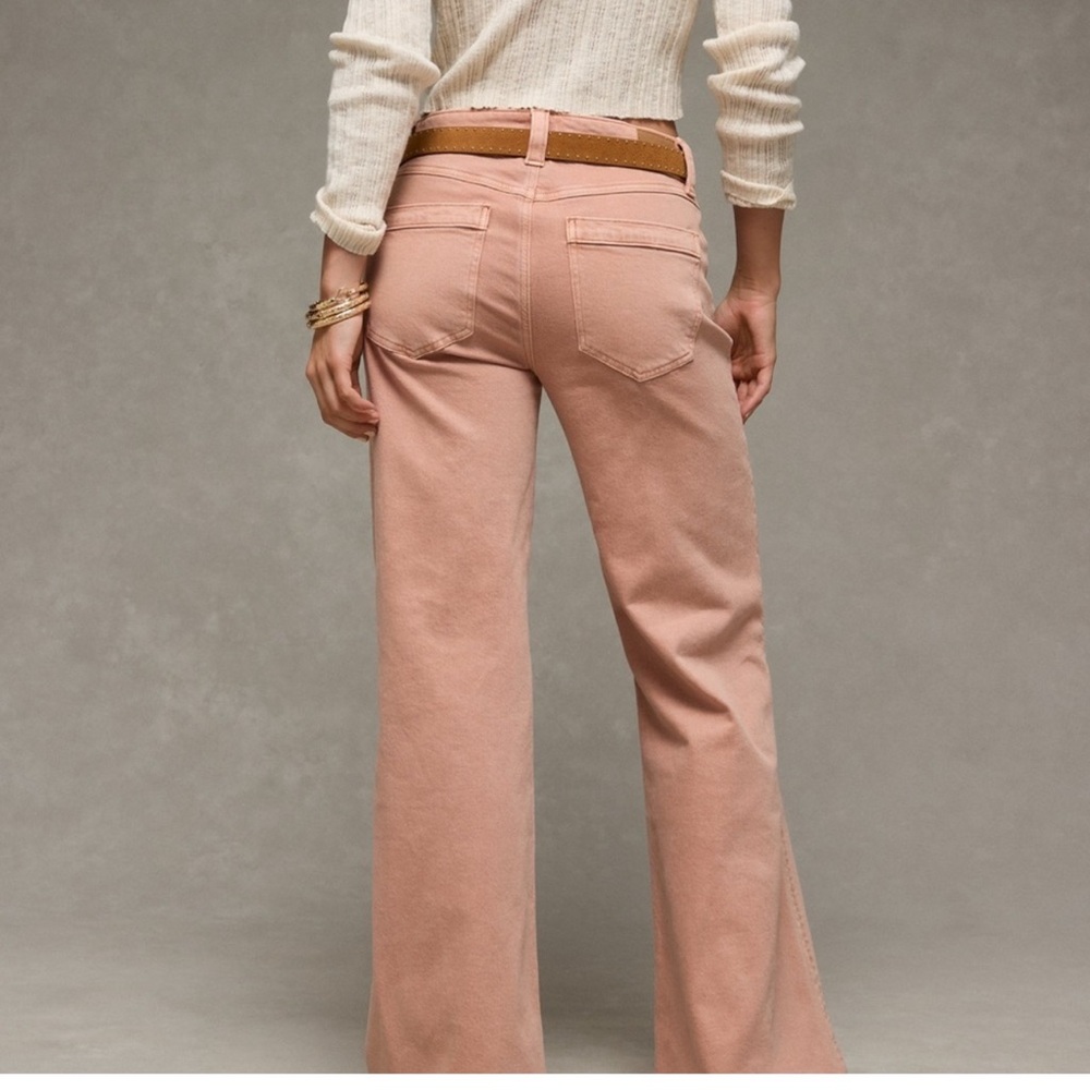 American Eagle high rise stretch coral jeans size 10 - Picture 9 of 14